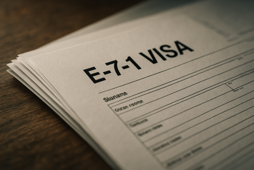 &quot;E-7-1-VISA,