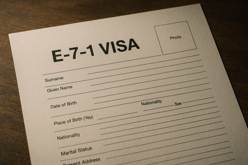 &quot;E-7-1-VISA,