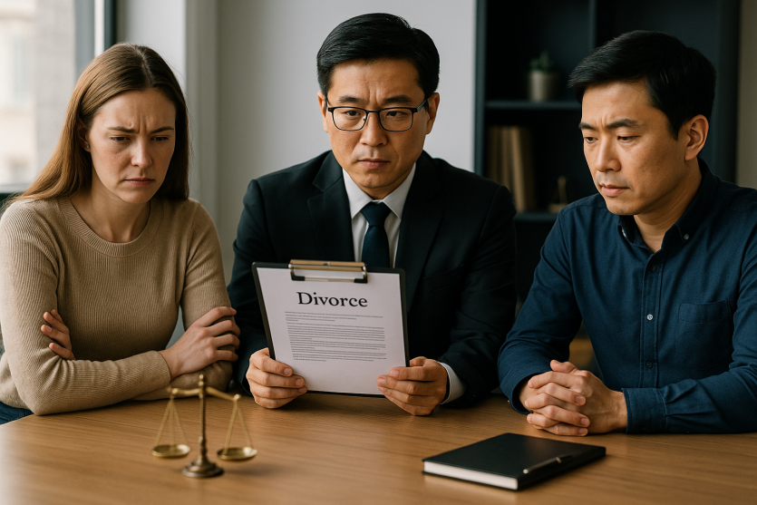 International-divorce, 국제결혼이혼, 외국인배우자이혼, F6비자변경, 이혼후자녀, 이혼소송절차