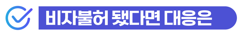 E7비자변경을 준비하는 외국인 유학생이 D-2 비자 졸업 이후 취업비자 심사 요건과 거절 가능성을 함께 설명하기 위해 삽입된 이미지