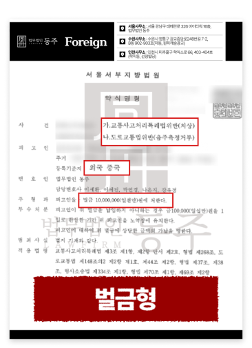 음주운전치상, 음주측정거부 F4비자 체류