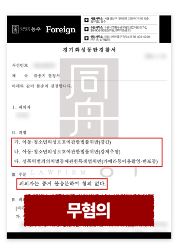 아청법(강간/강제추행)+카메라촬영죄